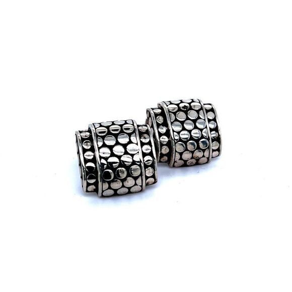 John Hardy Estate Mens Dot Cufflinks Sterling Silver JH18 - Picture 9 of 9
